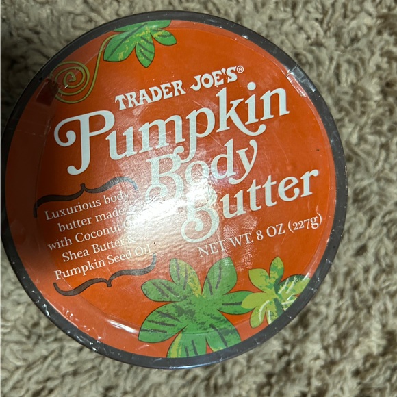 New Trader Joe’s pumpkin body butter tub coconut shea butter & seed oil sealed - Picture 2 of 3